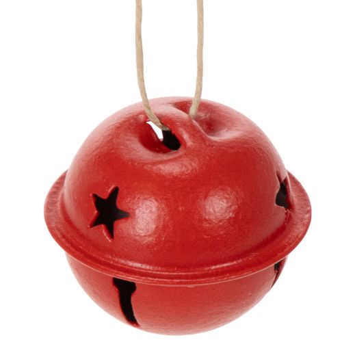 Zawieszki dekoracyjne w kształcie dzwonka z motywem gwiazdy, 3 cm, 9 szt.