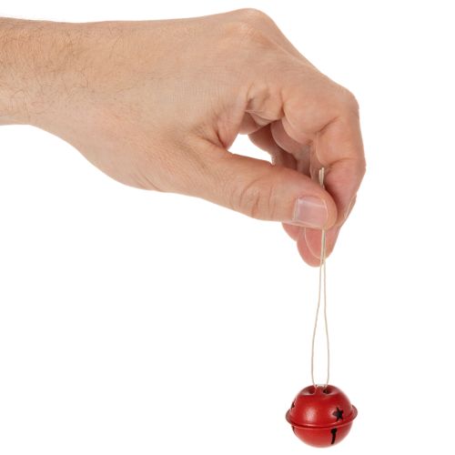 Zawieszki dekoracyjne w kształcie dzwonka z motywem gwiazdy, 3 cm, 9 szt. | Floristik24.pl
