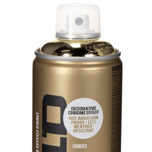 Farba dekoracyjna w sprayu z efektem chromu złotego, Montana, 400 ml | Floristik24.pl