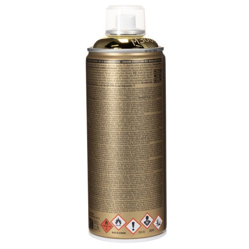 Farba dekoracyjna w sprayu z efektem chromu złotego, Montana, 400 ml | Floristik24.pl