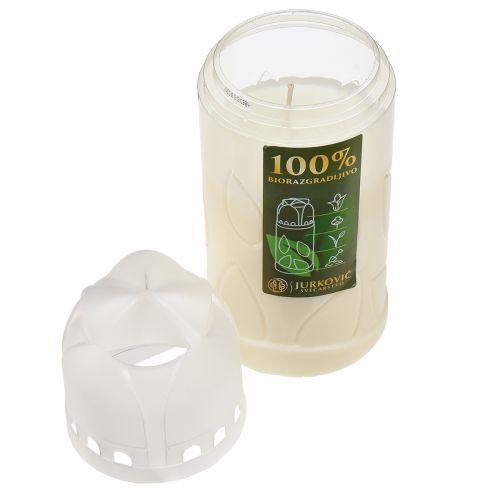 Produkt Świeca nagrobna biała olej roślinny ICP czas palenia 4 dni W20cm