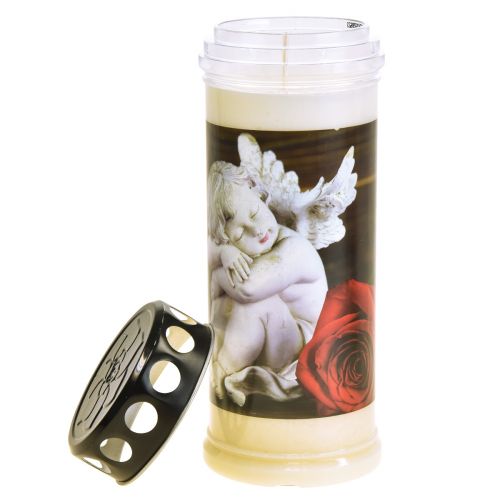 Produkt Znicze nagrobne, znicze oliwne, znicze żałobne, motyw Ø7,5 cm, wys. 20,5 cm, 6 sztuk