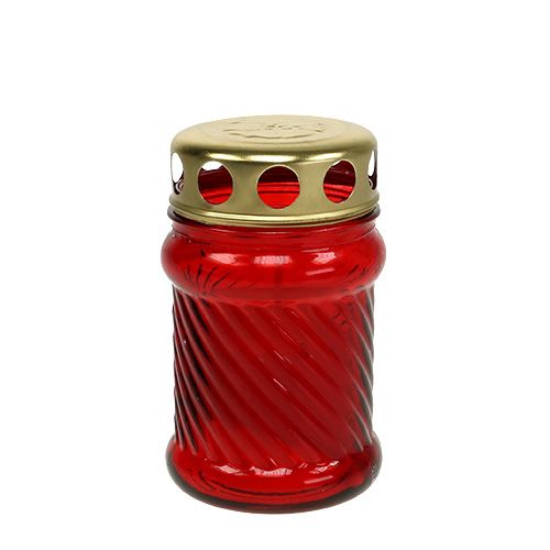 Produkt Znicze szklane czerwone Ø6cm H11cm 12 szt