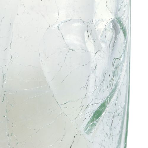 Floristik24 Lampka nagrobna Serce 52h Ø10cm H34,5cm Złota