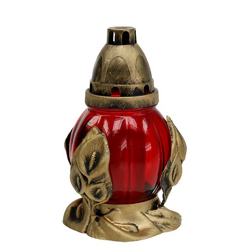 Floristik24 Grób jasnoczerwony Ø12,5cm W19,5cm 6 szt