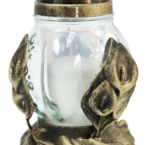 Floristik24 Światło nagrobne Ø12,5cm W19,5cm białe 6szt