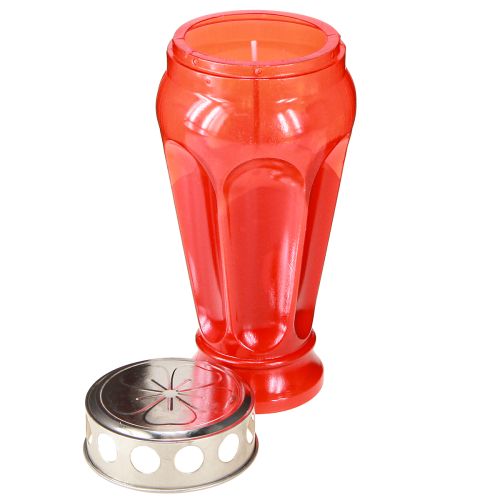 Produkt Znicze czerwone świece grobowe czas palenia 18h Ø9cm H19cm 4 szt