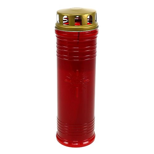 Produkt Znicze nagrobne czerwone Ø7,5 cm W24,5 cm 1 szt