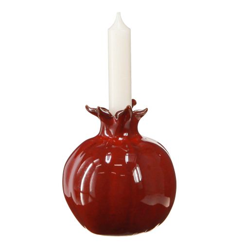 Floristik24 Ceramiczny świecznik w kolorze granatu na świece sztyftowe wys. 15cm 2szt