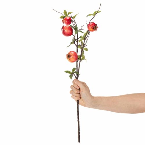 Sztuczna gałązka granatu jako gałązka owocowa do dekoracji stołu, 68 cm | Floristik24.pl