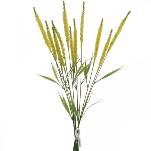 Floristik24 Sztuczne trawy żółte sztuczne kwiaty wyczyńca 62cm 4szt