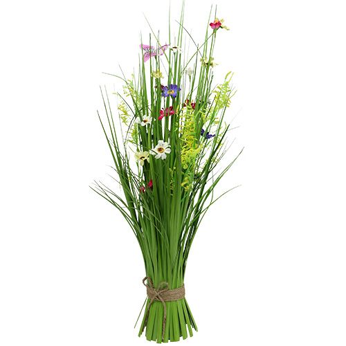 Floristik24 Kiść trawy z kwiatami 73cm