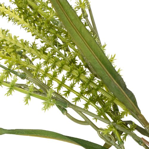 Produkt Sztuczna roślina z zielonego prosa, idealna do eleganckich dekoracji wiszących i stylowych akcentów w pomieszczeniach, 114 cm