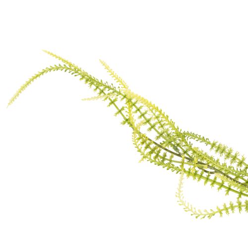 Produkt Sztuczna roślina z zielonego prosa, idealna do eleganckich dekoracji wiszących i stylowych akcentów w pomieszczeniach, 114 cm
