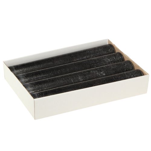 Produkt Świece duże Czarne świece w sztyfcie 50mm x 300mm 4 szt
