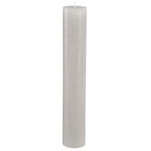 Produkt Świece kijowe duże jasnoszare jednokolorowe 50x300mm 4 szt