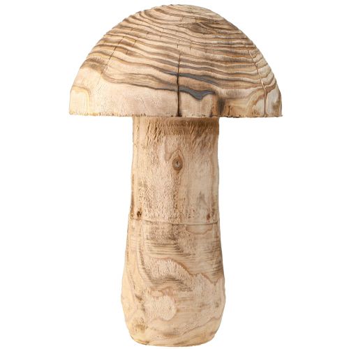 Produkt Duży drewniany grzyb dekoracyjny z drewna grzybowego Paulownia Ø21cm W33cm