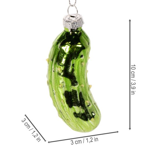 Szklana ozdoba choinkowa, do zawieszenia, 7cm, 4 sztuki | Floristik24.pl