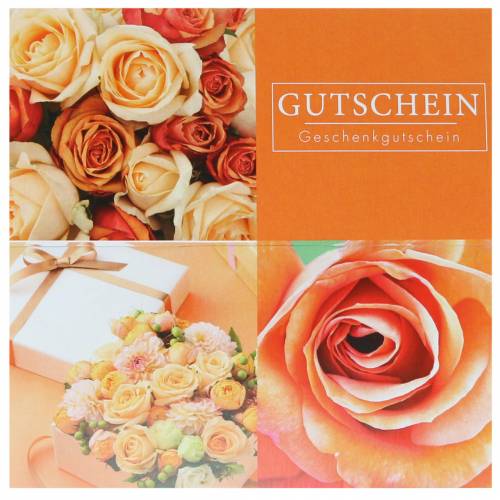 Karta Voucherowa Rose Orange + koperta 1szt