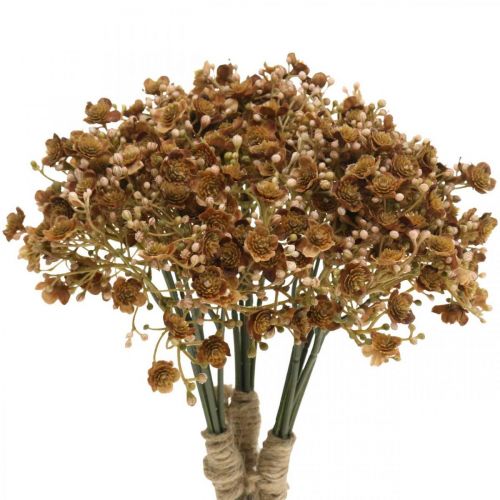 Produkt Gypsophila sztuczny brąz na jesienny bukiet 29,5cm 18p