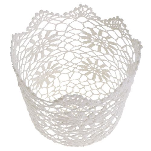 Produkt Doniczka szydełkowa biała Ø17cm H15cm