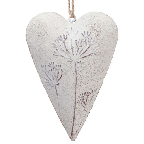 Floristik24 Dekoracja wisząca dekoracyjne serca vintage dekoracja metalowa 11x7,5cm 3szt