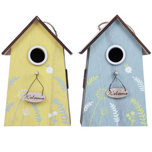 Dekoracja wisząca dekoracja wiosenna dekoracja domku dla ptaków drewno 19,5cm 2szt