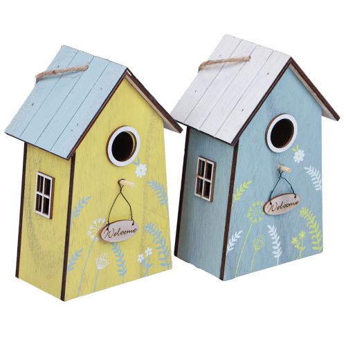 Produkt Dekoracja wisząca dekoracja wiosenna dekoracja domku dla ptaków drewno 19,5cm 2szt