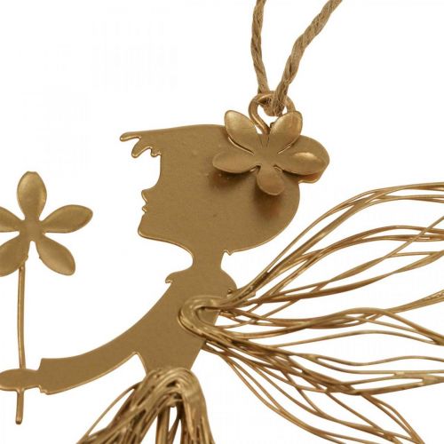 Produkt Wisząca dekoracja metalowa elf wróżka wiosenna dekoracja 17,5×2×12,5cm 4szt