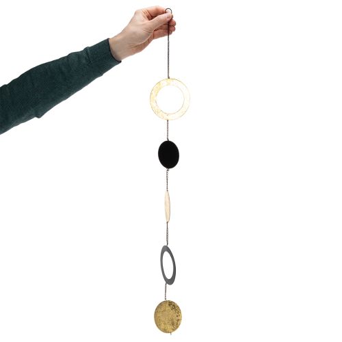 Produkt Wisząca dekoracja okienna koła i dyski, nowoczesna do każdego wnętrza, 80 cm