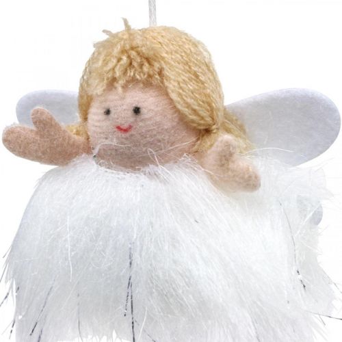 Floristik24 Zawieszka aniołek, dekoracja świąteczna do zawieszenia wys. 12cm 4 sztuki