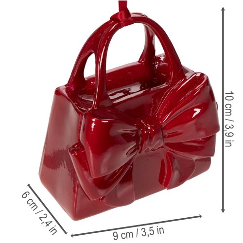 Torebka dekoracyjna z kokardą do zawieszenia, 10cm | Floristik24.pl