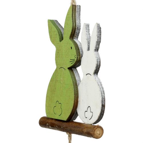 Produkt Zawieszka króliczek zielony, natura 39cm - 42cm 6szt.