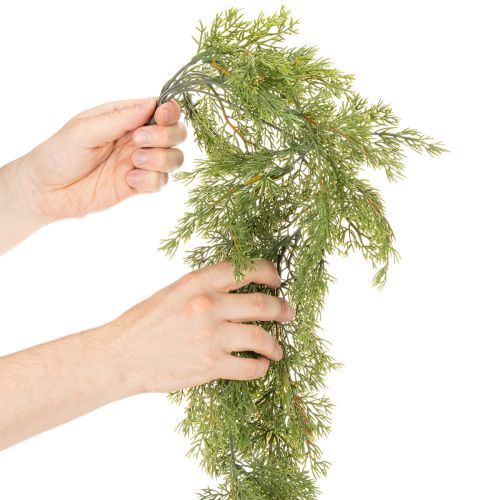 Girlanda artystyczna z gałązek iglastych, dekoracja stołu i okna, 115 cm