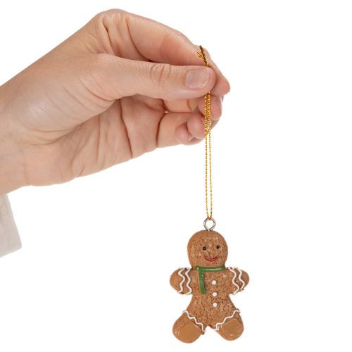 Ozdobne piernikowe ludziki na choinkę, 6cm, 12 sztuk | Floristik24.pl