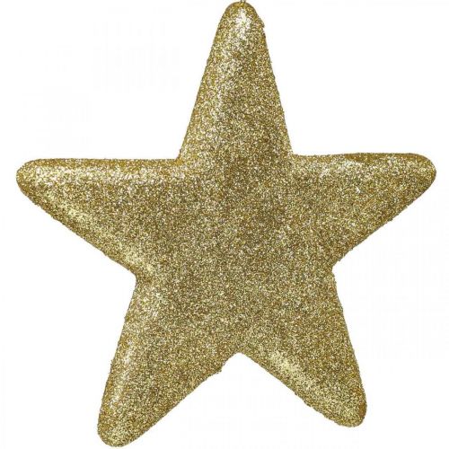 Produkt Ozdoba świąteczna zawieszka gwiazdka złota brokat 18,5cm 4szt
