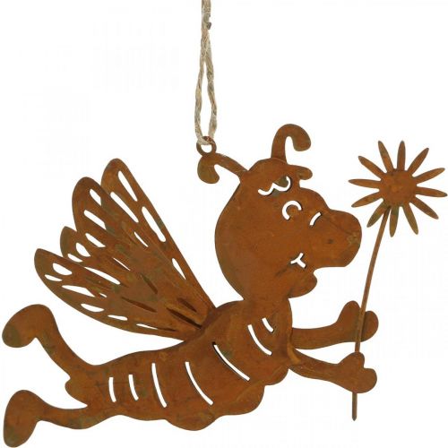 Produkt Pszczoła do powieszenia rdza deco metalowa letnia dekoracja 12cm 6szt