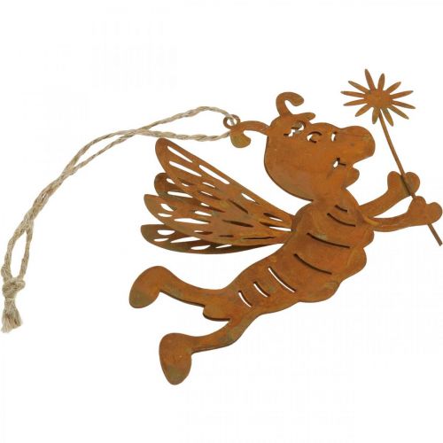 Produkt Pszczoła do powieszenia rdza deco metalowa letnia dekoracja 12cm 6szt