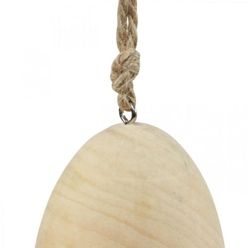 Produkt Drewniane Jajka Dekoracyjne Jajka Wiszące Naturalne Jajka Wielkanocne Dekoracja Wielkanocna H8cm 6 Szt