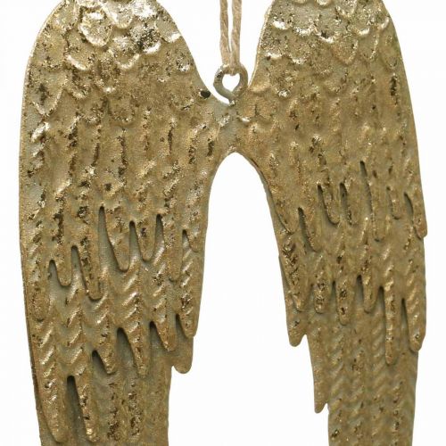 Produkt Zawieszka dekoracyjna Angel Wings Świąteczna złota 14,5×9cm 4 szt