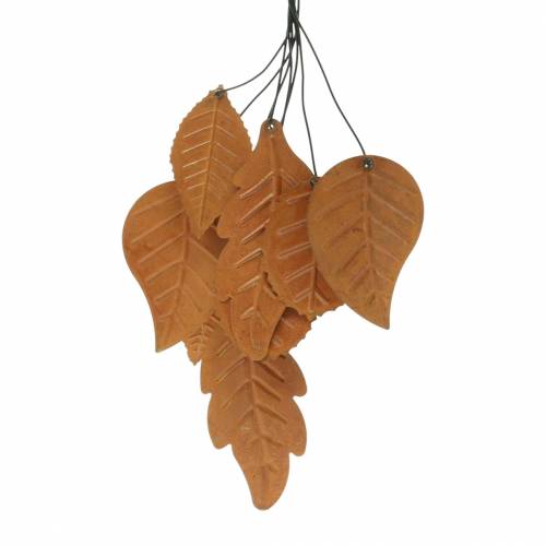 Floristik24 Wieszak dekoracyjny jesienne liście patyna metal W25cm 2szt