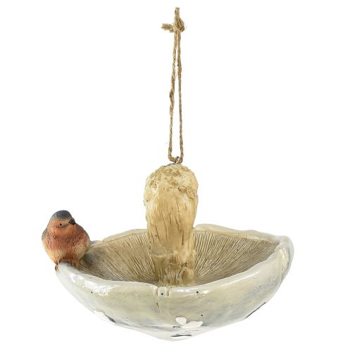 Produkt Dekoracyjny grzyb z ptasią jesienną dekoracją do zawieszenia Ø15cm W12cm