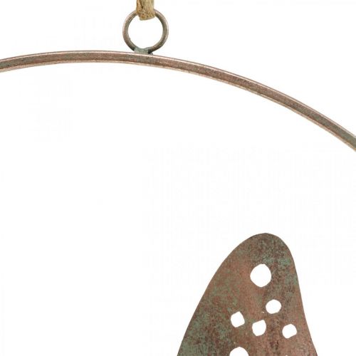 Produkt Dekoracja ścienna dekoracja motyl metalowa różyczka Ø38cm