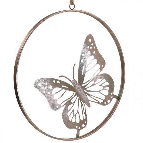Produkt Dekoracja ścienna dekoracja motyl metalowa różyczka Ø38cm