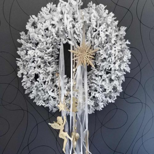 Floristik24 Śnieżynka, ozdoba choinkowa, dekoracja okienna Christmas Golden 12cm 4szt