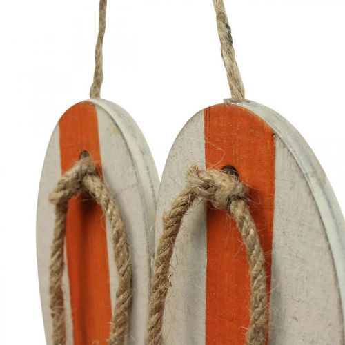 Produkt Ozdobne klapki dekoracja wisząca morski pomarańcz/niebieski W15cm 3 szt