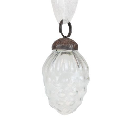 Produkt Ozdoby świąteczne szklane zawieszki dekoracyjne szklane rożki 3×4,5cm 12 szt