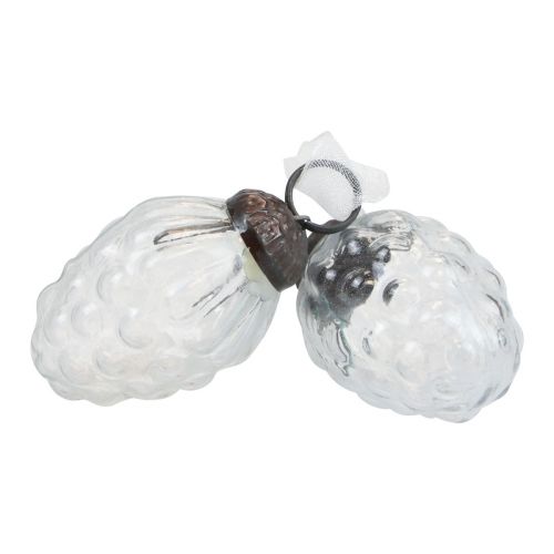 Produkt Ozdoby świąteczne szklane zawieszki dekoracyjne szklane rożki 3×4,5cm 12 szt