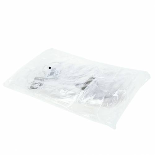 Floristik24 Śnieżynka do zawieszenia 11cm przeźroczysta, brokat 12szt