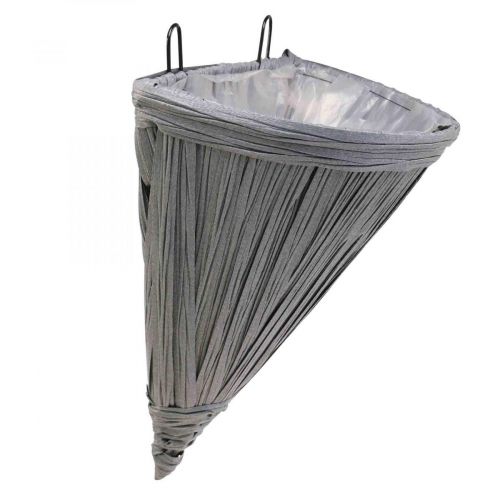 Produkt Doniczka wisząca szara Doniczka do wiszącej lampy ściennej 30×17cm